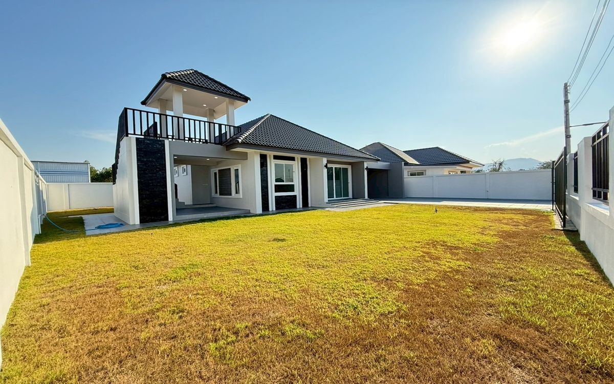 For SaleHouseCha-am Phetchaburi : House for sale Setthasiri Village Cha -am Project, Khao Yai Subdistrict, Cha -Am District, Phetchaburi Province, near Santoroni Water Park, near Cha -am Sea for 10 minutes