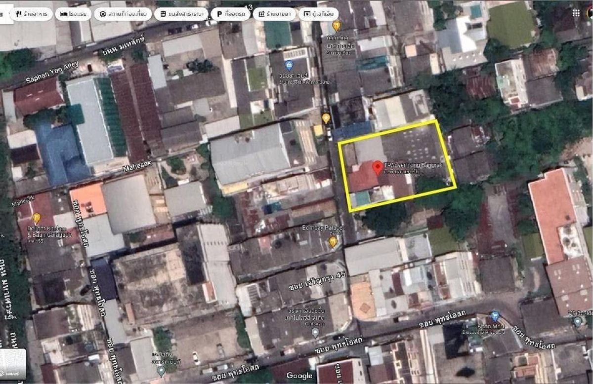 For SaleLandSathorn, Narathiwat : Land with buildings 217 sq.wah, Charoen Krung Road