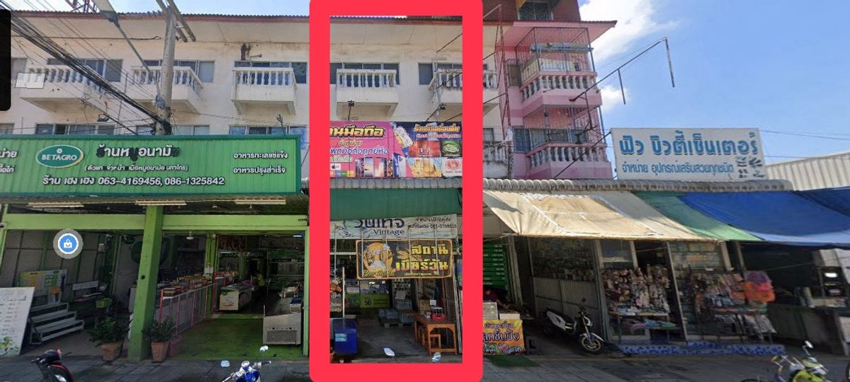 Shop HousePathum Thani,Rangsit, Thammasat : Sell/rent 1 commercial building near Charoen Suk Thep Kunchorn Market 42