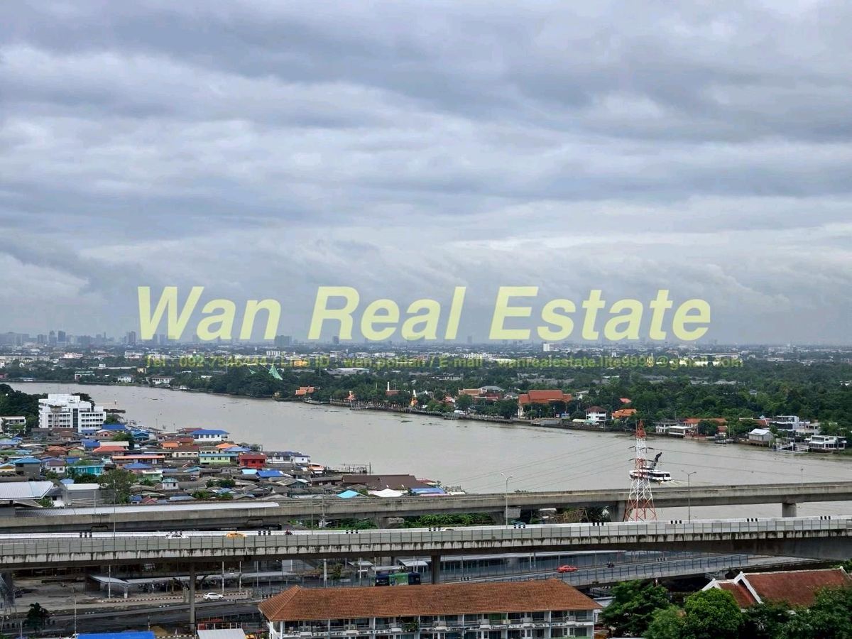 For SaleCondoRattanathibet, Sanambinna : Selling cheap The Politan Rive, 19th floor, rare river view