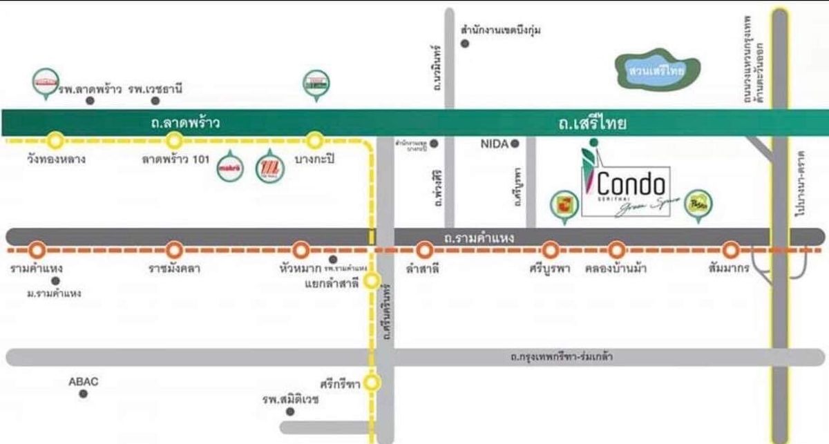 ขายคอนโดเสรีไทย-นิด้า : ลดแรง! คอนโด ไอคอนโด กรีนสเปซ เสรีไทย ห้องมุม  27 ตรม พิเศษ 1.39 ล้าน ราคาขายต่ำกว่าตลาด ผ่อนเบาๆ 6,xxx