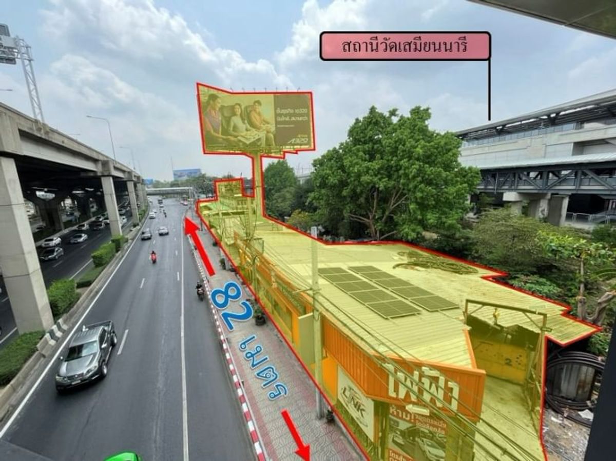 For SaleLandBang Sue, Wong Sawang, Tao Pun : 208 square wah of land with buildings Next to Vibhavadi Rangsit Road In front of Samian Nari Temple, Lat Yao Subdistrict, Bang Sue District, Bangkok Province