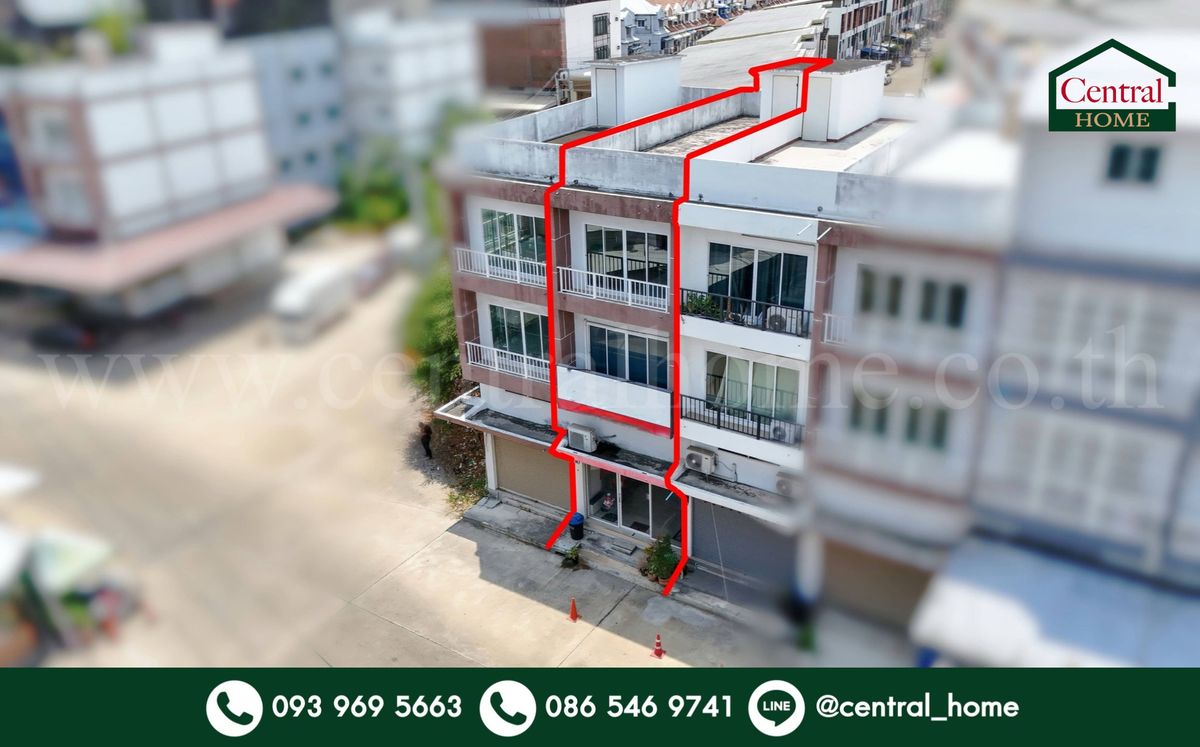 ขายอาคารพาณิชย์บางแค เพชรเกษม : อาคารพาณิชย์ 3.5 ชั้น โครงการ มั่งมีแสนสุข - กัลปพฤกษ์ ทำเลดี ราคาถูกสุดในโครงการ