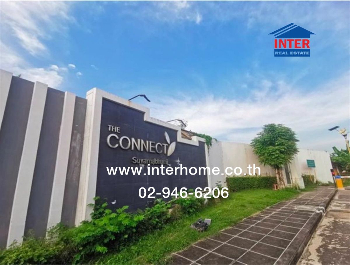 ขายทาวน์โฮมสมุทรปราการ สำโรง : ทาวน์เฮ้าส์ 2 ชั้น 27.6 ตร.ว. หมู่บ้านเดอะ คอนเนค สุวรรณภูมิ 3 ซอย4 ซอยกิ่งแก้ว37 ถนนกิ่งแก้ว ถนนบางนาตราด บางพลี สมุทรปราการ
