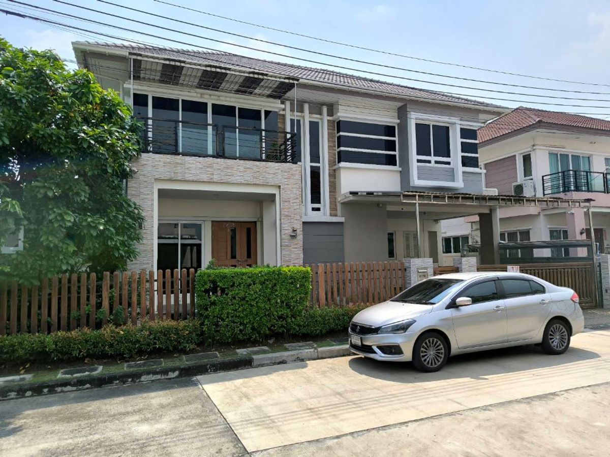 For SaleHouseSamut Prakan,Samrong : 2 storey detached house for sale behind the corner of Bangkok Boulevard Ring - Thepharak, good location, convenient to travel