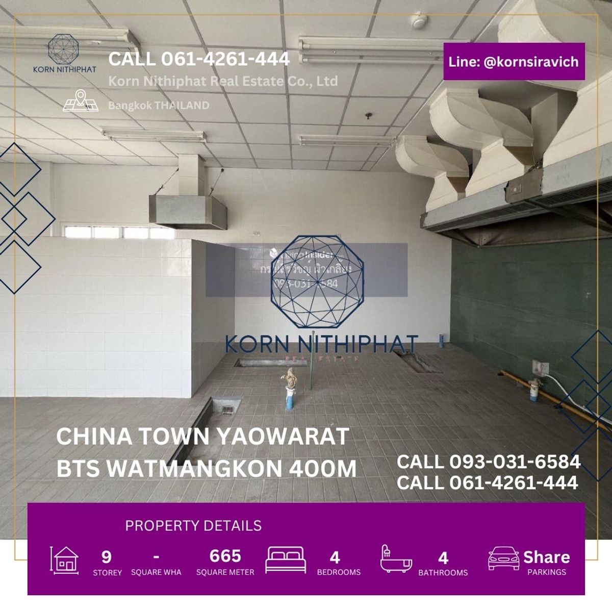 For RentRetail SpaceYaowarat, Banglamphu : Rental Restaurant area, Floor 9, 665 square meters, Yaowarat area, Chinese descent community in 112 rooms, there are 400 meters of MRT parking space, suitable for Hong Kong, Chinese Finding, Phatra Carni, Peking Dim Dim Dee.
