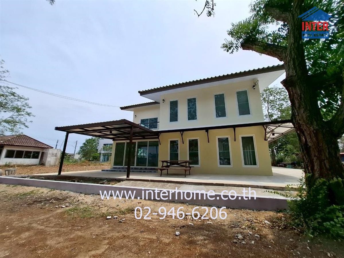 For SaleLandCha-am Phetchaburi : 2 storey detached house 183.9 sq.w. Bang Chong Lagoon Resort, Petchkasem Road, Rural Road 4028, Phetchaburi