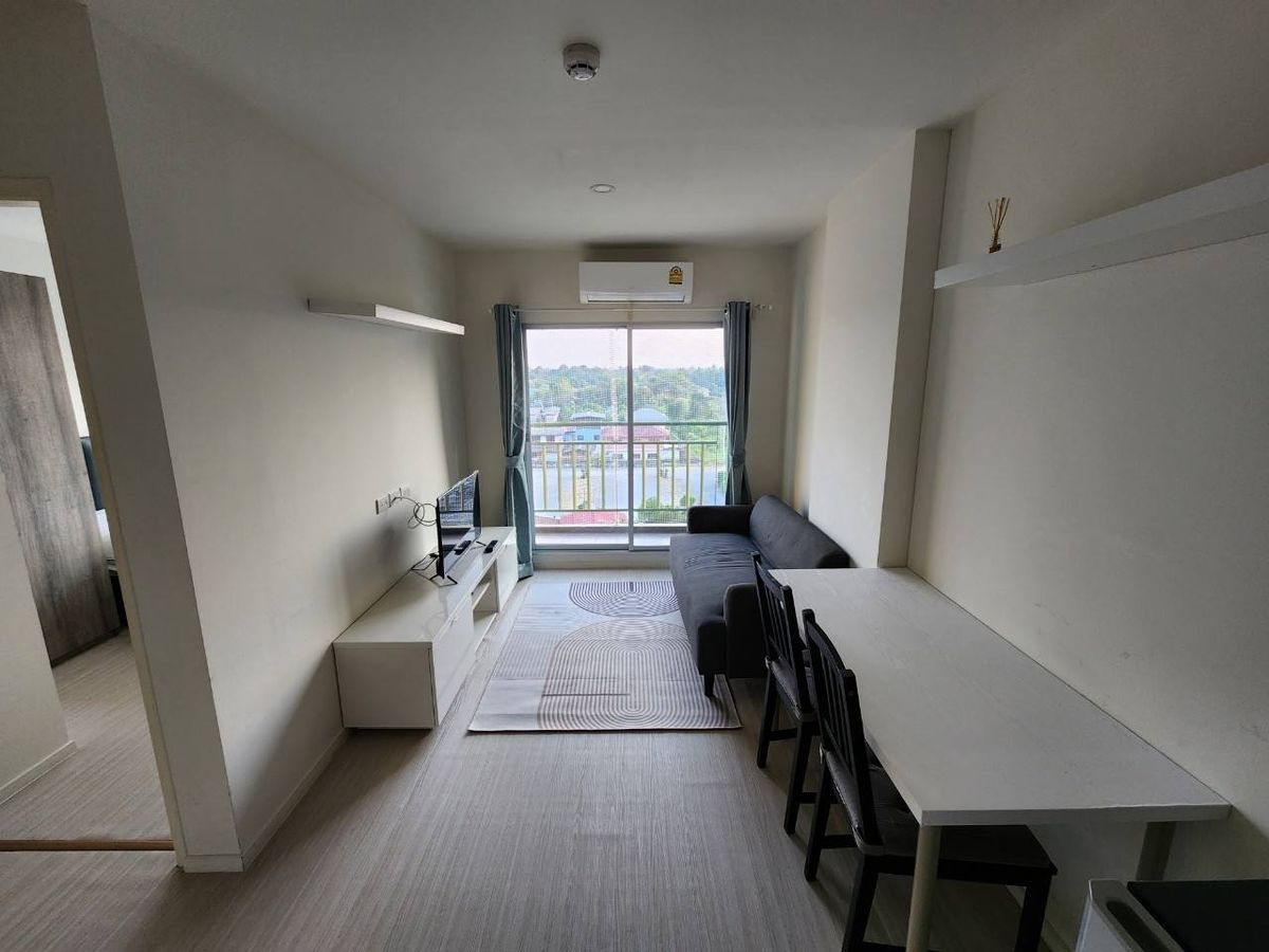 ให้เช่าคอนโดรัตนาธิเบศร์ สนามบินน้ำ พระนั่งเกล้า : ✨FOR RENT>> Lumpini Riverview Pranangklao - Riverview>> 📢 เฟอร์ครบ พร้อมเข้าอยู่ อาคาร A1 ชั้น 7 วิวแม่น้ำ (ตำแหน่งหายาก) ขนาด 26 ตร.ม. รถไฟฟ้า MRT สายสีม่วง สถานีพระนั่งเกล้า #LV-MO1615  