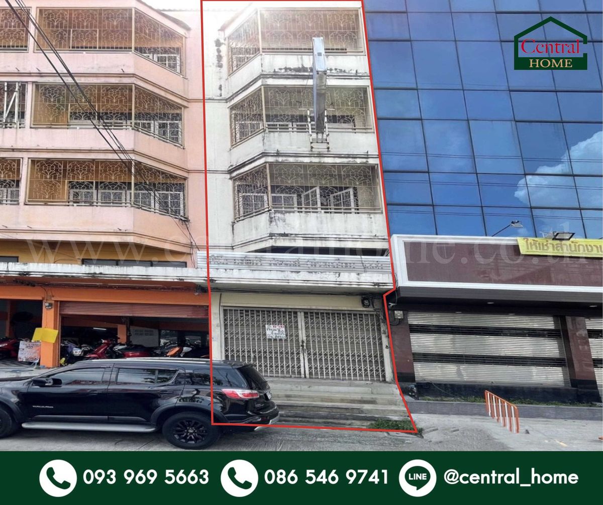 ขายอาคารพาณิชย์บางแค เพชรเกษม : อาคารพาณิชย์ 4 ชั้น ติดถนน กาญจนาภิเษก - บางแค
