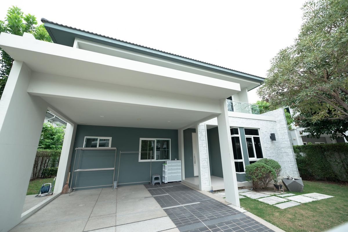 HouseLadkrabang, Suwannaphum Airport : K-6323 Sell! Detached house, Manthana, Bang Na Wong Ring, ready to be near Mega Bangna