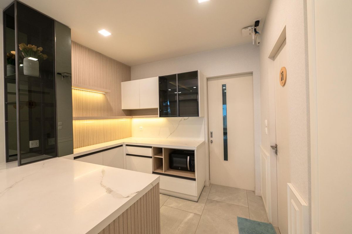 HouseLadkrabang, Suwannaphum Airport : K-6323 Sell! Detached house, Manthana, Bang Na Wong Ring, ready to be near Mega Bangna