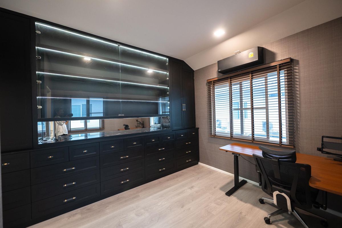 HouseLadkrabang, Suwannaphum Airport : K-6323 Sell! Detached house, Manthana, Bang Na Wong Ring, ready to be near Mega Bangna