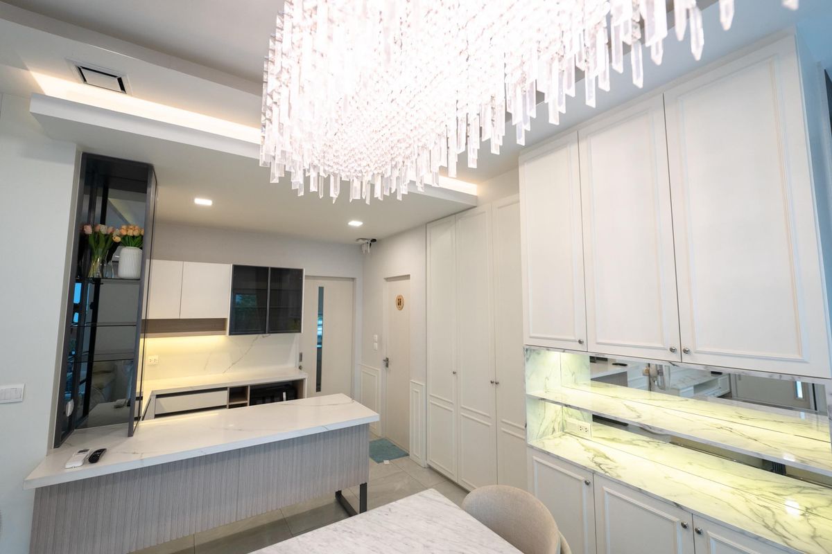 HouseLadkrabang, Suwannaphum Airport : K-6323 Sell! Detached house, Manthana, Bang Na Wong Ring, ready to be near Mega Bangna