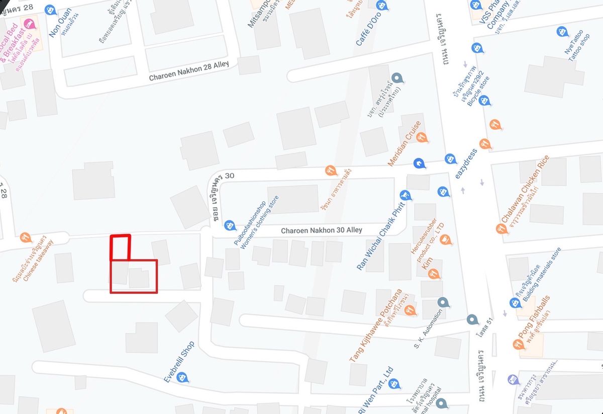 ขายที่ดินวงเวียนใหญ่ เจริญนคร : ที่ดินทองคำ! 97 ตร.ว. เจริญนคร ทำเลศักยภาพ ใกล้ BTS