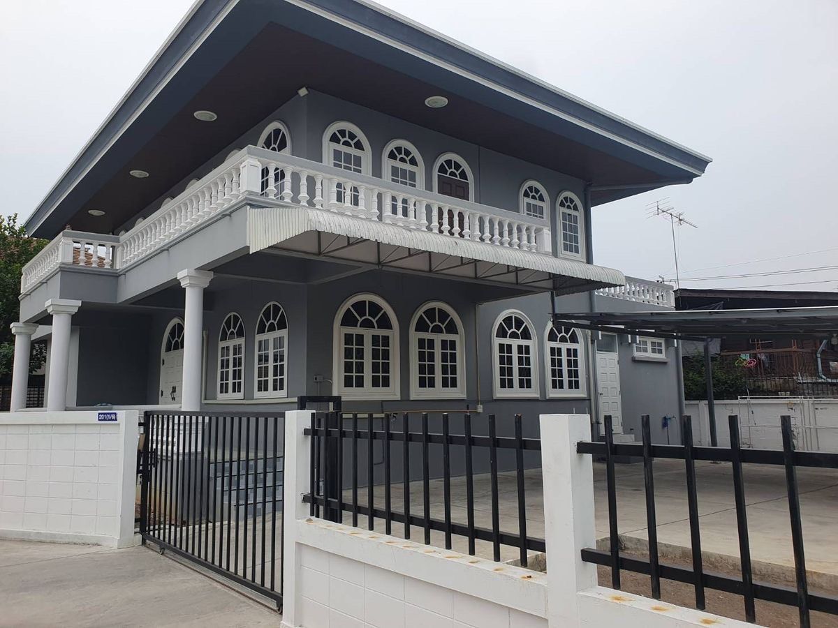 For RentHouseOnnut, Udomsuk : M967 2 -story house for rent, Soi Village, Seri Onnut 70/1