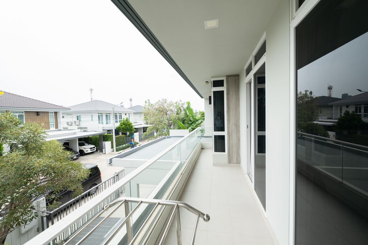 HouseLadkrabang, Suwannaphum Airport : K-6323 Sell! Detached house, Manthana, Bang Na Wong Ring, ready to be near Mega Bangna