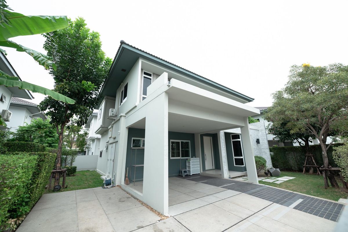 HouseLadkrabang, Suwannaphum Airport : K-6323 Sell! Detached house, Manthana, Bang Na Wong Ring, ready to be near Mega Bangna