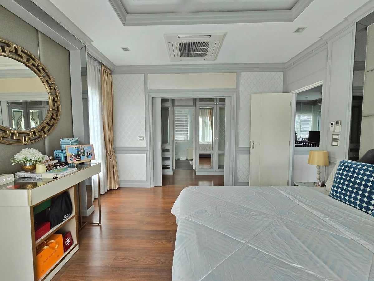 For SaleHouseBangna, Bearing, Lasalle : For Sale Laddarom Bangna Km.7, a shady, peaceful, private project