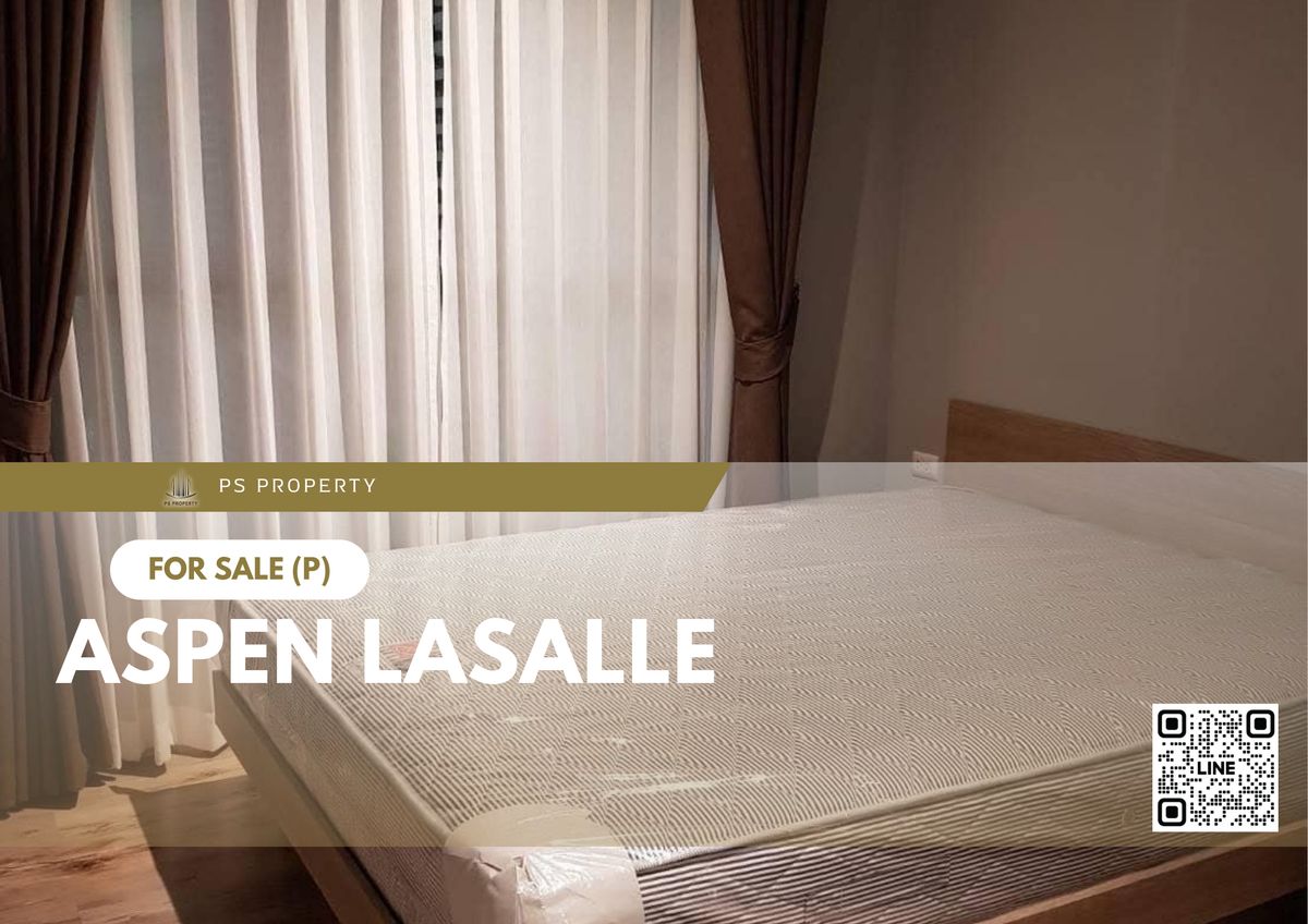 ขายคอนโดบางนา แบริ่ง ลาซาล : ขายด่วน ✨ Aspen Lasalle ✨ เฟอร์นิเจอร์ และ เครื่องใช้ไฟฟ้าครบ ใกล้รถไฟฟ้า MRT สายสีเหลือง
