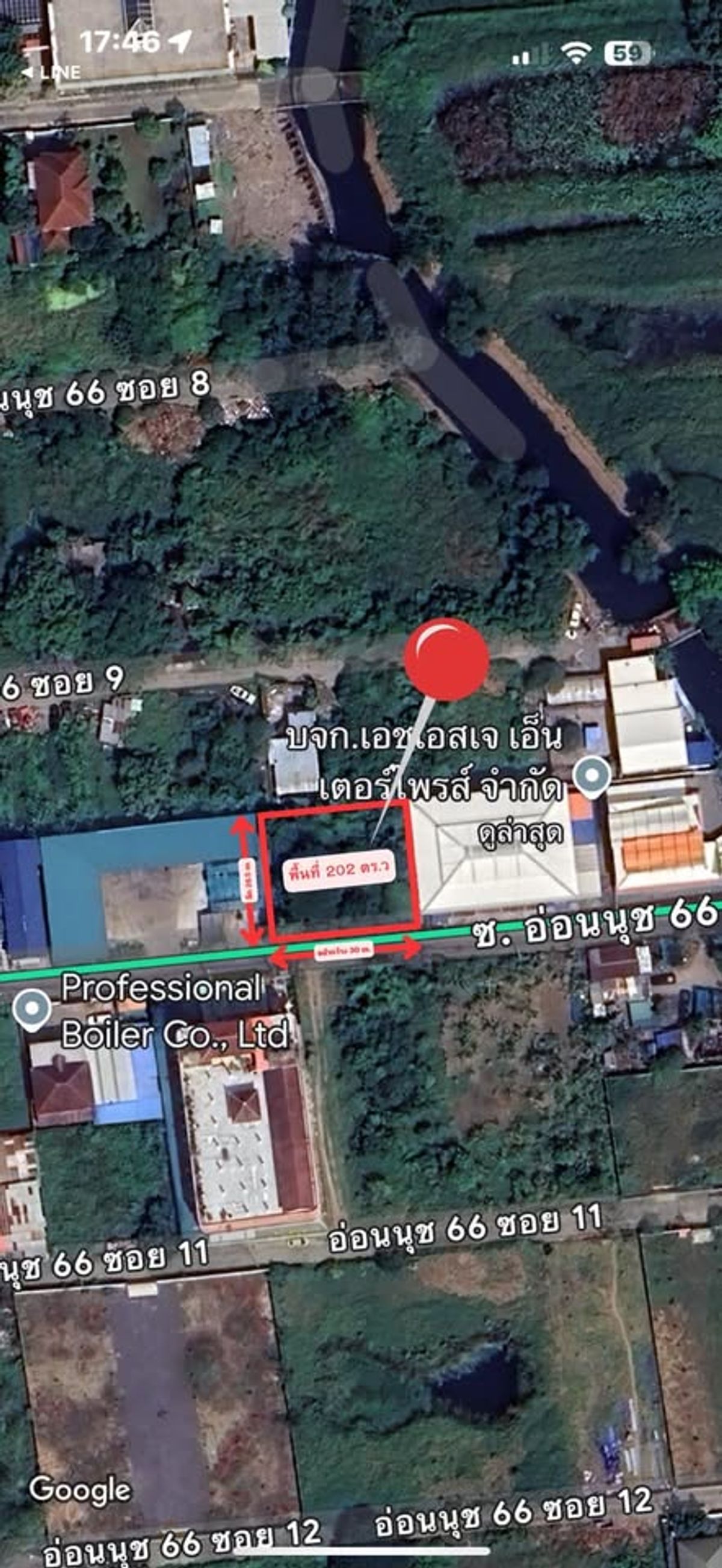 ขายที่ดินอ่อนนุช อุดมสุข : ที่ดินเปล่า 202 ตร.ว. ซอยอ่อนนุช 66 / (ขาย), Vacant Land 202 sq.w. Soi On Nut 66 / (FOR SALE) FON013