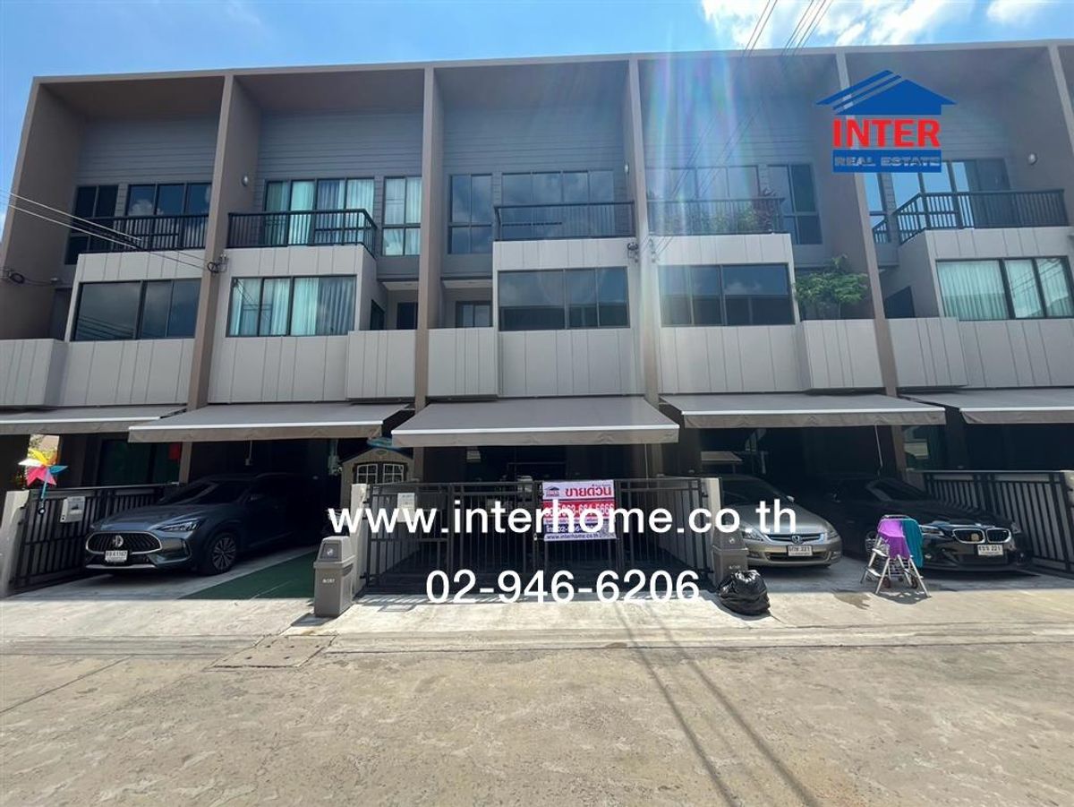 For SaleTownhomeSeri Thai, Ramkhamhaeng Nida : 2 -story townhouse 18.1 sq.w. Village Lat Phrao-Seri Thai Near the Bueng Kum District Office, Soi Serithai 52, Ram Inthra Road, Serithai Road, Khan Na Yao District, Bangkok