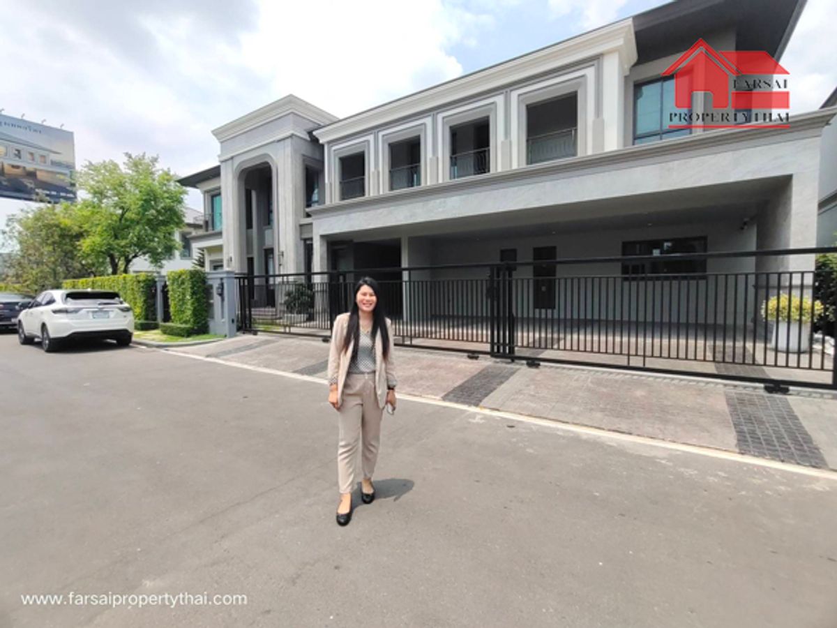 ขายบ้านพัฒนาการ ศรีนครินทร์ : ขายบ้านคฤหาสน์สุดหรู 2ชั้น เนื้อที่ 153ตร.ว พื้นที่ใช้สอย 604ตร.ม 5ห้องนอน 6ห้องน้ำ ถนนพระราม 9 - กรุงเทพกรีฑา ราคาขาย 69 ล้านบาท 