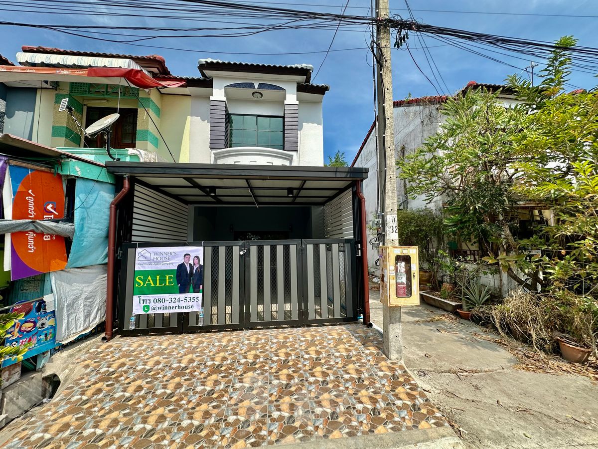 ทาวน์โฮมนนทบุรี บางใหญ่ บางบัวทอง : ขายและให้เช่าทาวน์เฮ้าส์ ปิยวรารมย์เฟส3 ไทรน้อย นนทบุรี ปรับปรุงใหม่หมด 2ชั้น มีที่นั่งกินลมริมคลอง ตรงข้ามสวน หลังริม