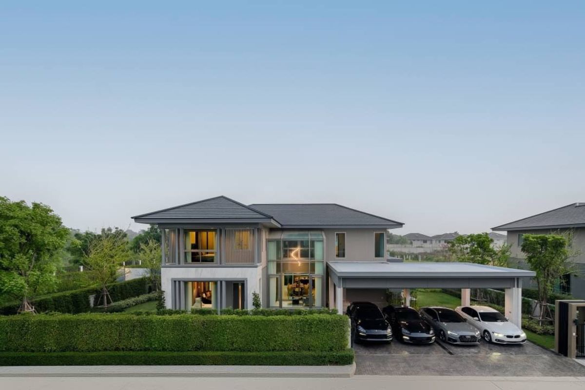 ให้เช่าบ้าน : 🏡✨ HOME FOR RENT/SALE 📢 Perfect Masterpiece พระราม 9-กรุงเทพกรีฑา  >> คฤหาสน์หรูสไตล์โมเดิร์น  ตกแต่งภายในพิเศษด้วยเฟอร์นิเจอร์ New Limited Edition บนทำเลติดถนนกรุงเทพกรีฑาตัดใหม่ (ศรีนครินทร์-ร่มเกล้า) #LV-MO1623
