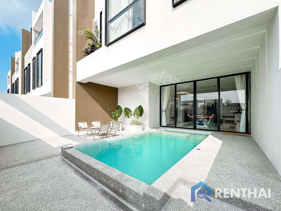 For SaleTownhomePattaya, Bangsaen, Chonburi : For sale townhouse  at Aura Villa Reserve