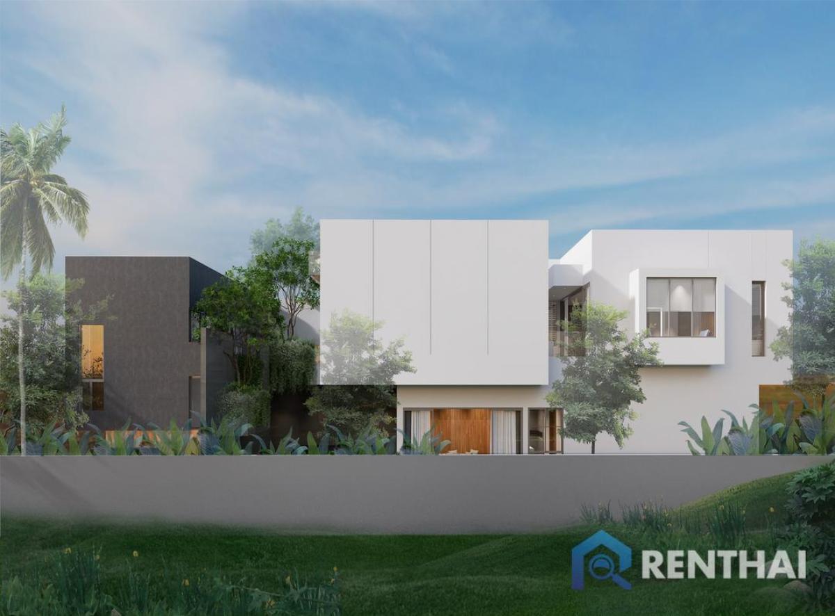 For SaleHousePhuket : Just 5 minutes from Kamala Beach. Modern 2-story villa offers 4 bedrooms, 5 bathrooms, and a private pool