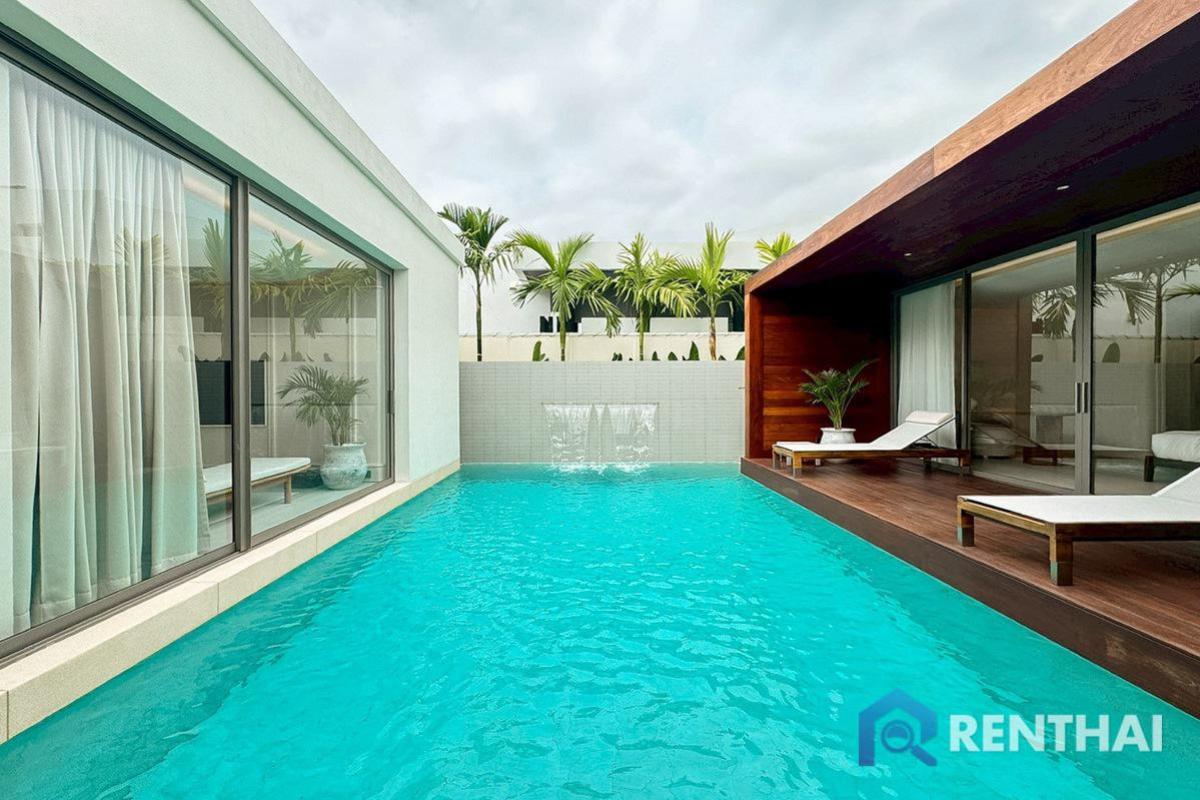 For SaleHousePattaya, Bangsaen, Chonburi : Single story Pool Villa in Na Jomtien