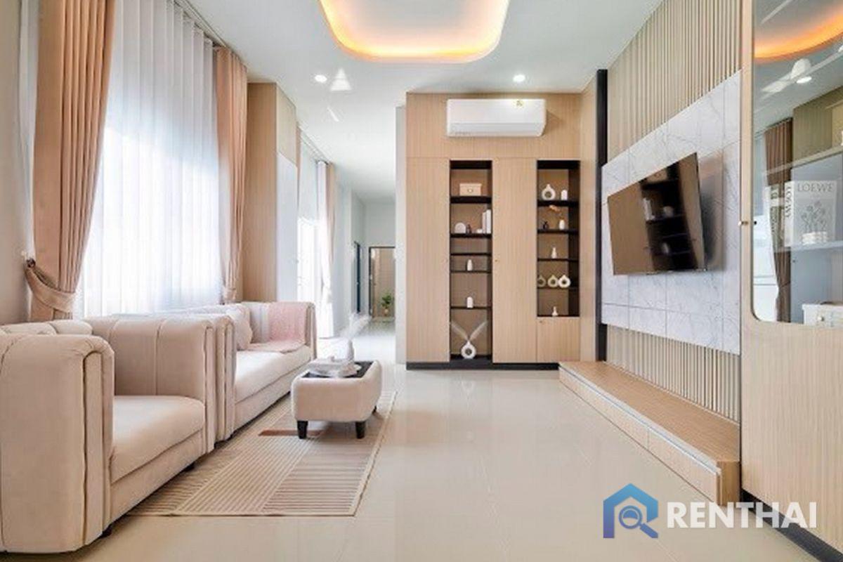 ขายบ้านพัทยา บางแสน ชลบุรี สัตหีบ : สำหรับ ขาย บ้าน 4 ห้องนอน ที่ หนองปรือ