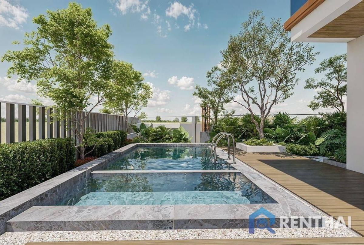 For SaleHousePattaya, Bangsaen, Chonburi : 3-Bedroom Home Pattaya Near Mapprchan Lake