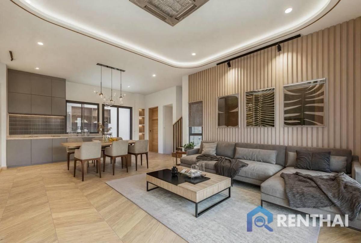 For SaleHousePattaya, Bangsaen, Chonburi : 3-Bedroom Home Pattaya Near Mapprchan Lake