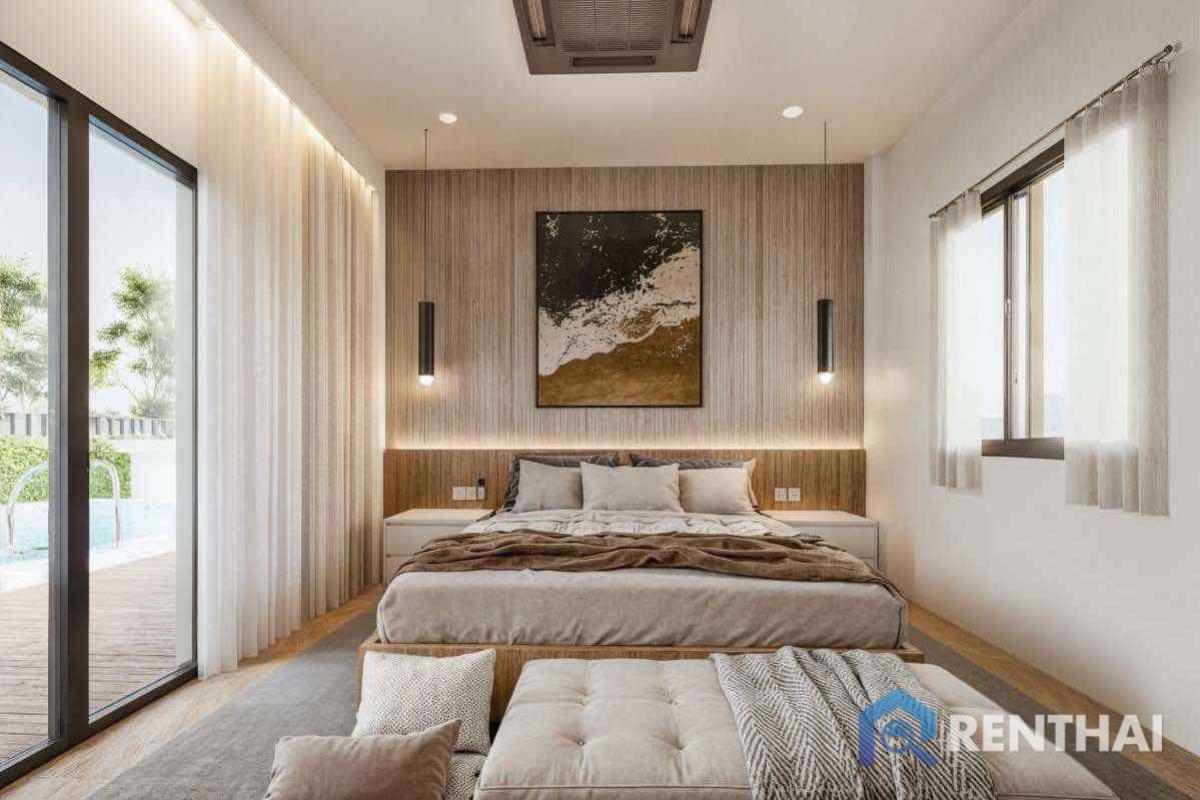 For SaleHousePattaya, Bangsaen, Chonburi : 3-Bedroom Home Pattaya Near Mapprchan Lake