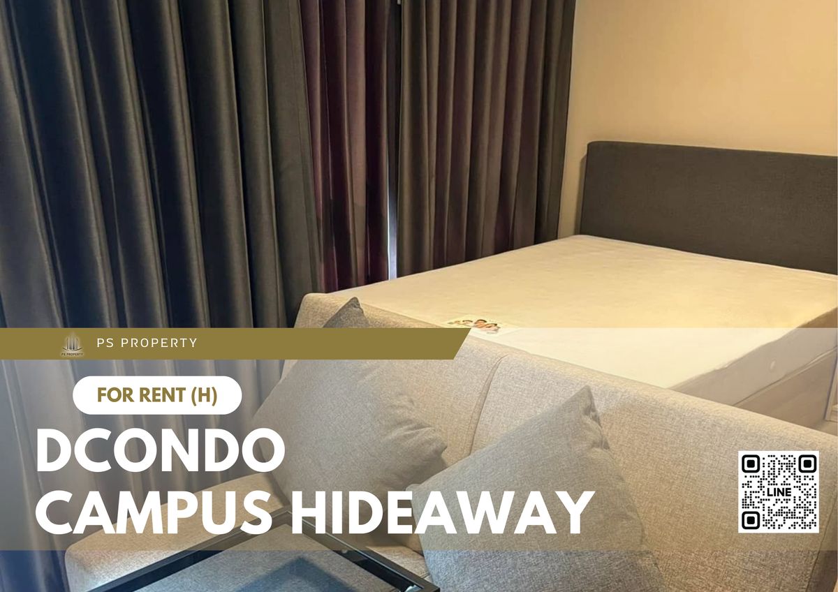 For RentCondoPathum Thani,Rangsit, Thammasat : For rent 🔥 dcondo Campus Hideaway 🔥 Fully furnished and equipped, near Thammasat University, Rangsit Center