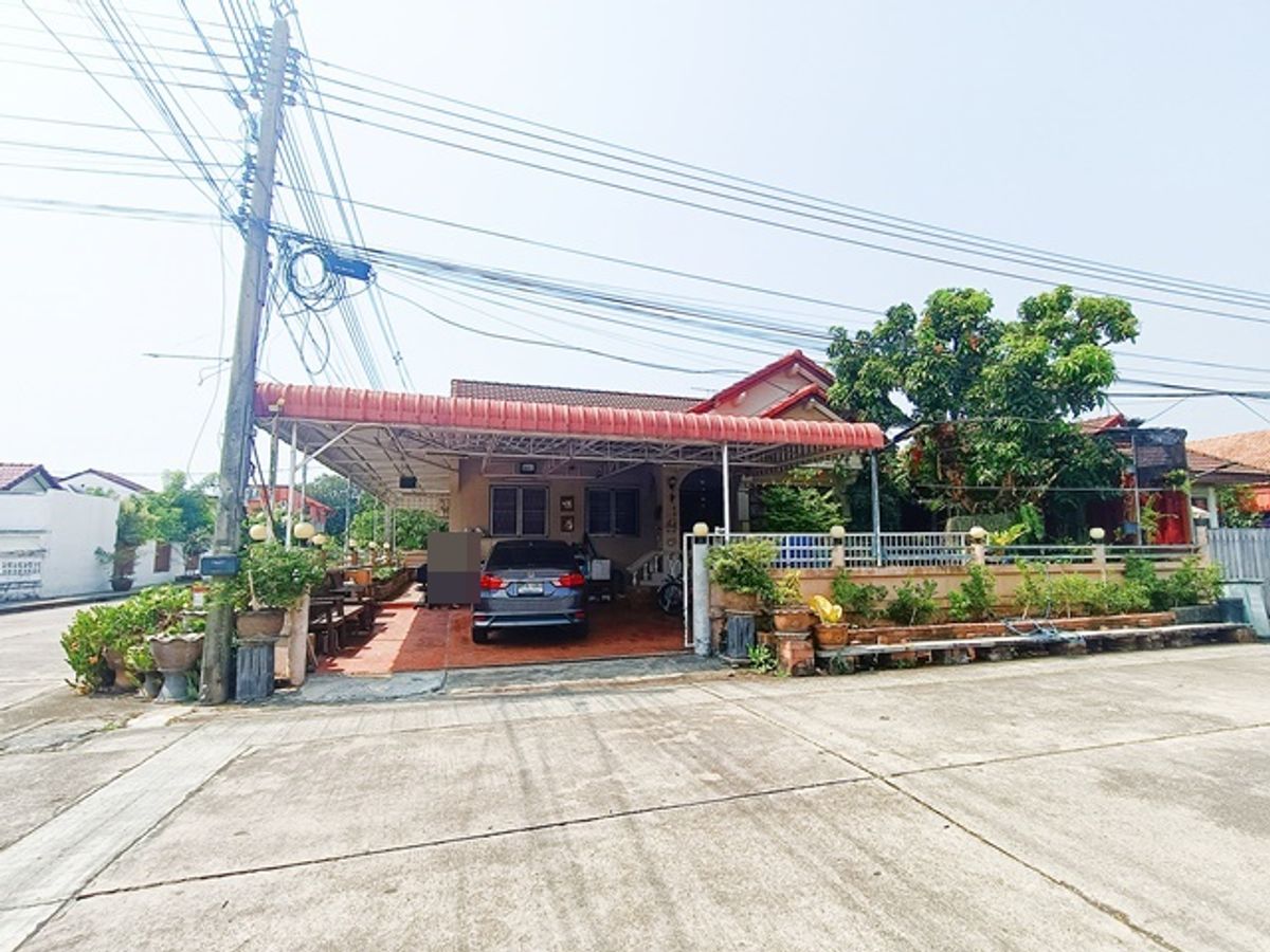 ขายบ้านบางแค เพชรเกษม : ขายบ้านเดี่ยว ชั้นเดียว 60 ตร.ว ม.พุดตาน เพชรเกษม81 หลังมุม ต่อเติม แข็งแรง ราคา 3.2 ล้าน