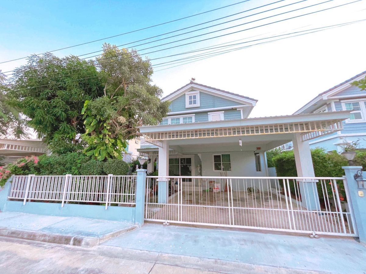 ขายบ้านพุทธมณฑล ศาลายา : บ้านเดี่ยว  Villaggio ปิ่นเกล้า-ศาลายา วิวหน้าสวนทำเลดีที่สุด