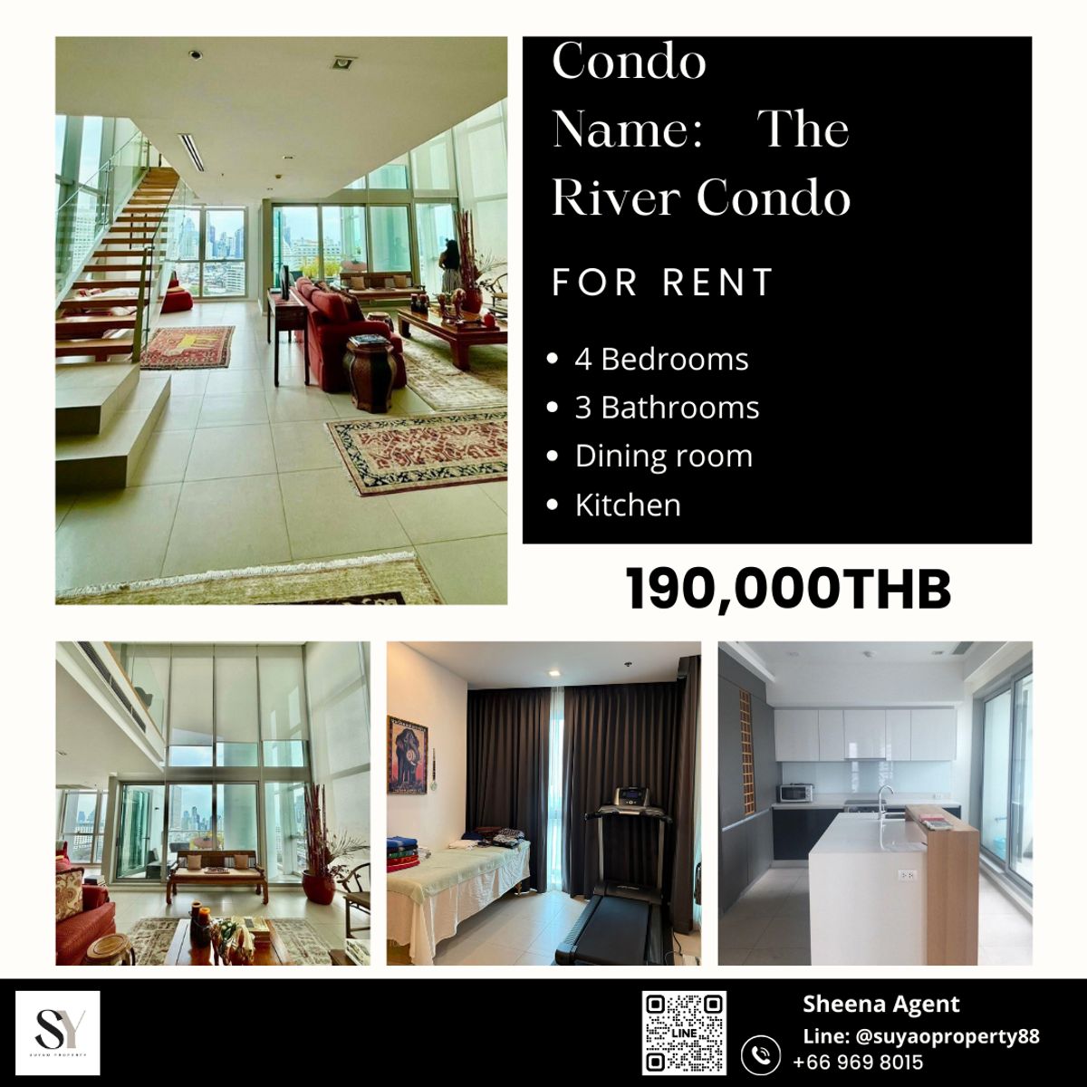 ให้เช่าคอนโดวงเวียนใหญ่ เจริญนคร : The River Condo