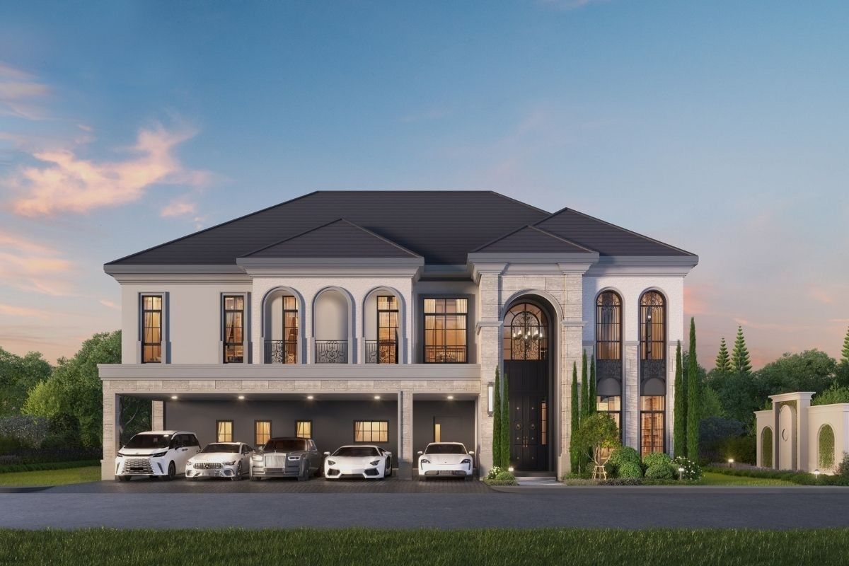 ขายบ้านพัฒนาการ ศรีนครินทร์ : The Palazzo กรุงเทพกรีฑา 5 ห้องนอน 6 ห้องน้ำ 5 ที่จอดรถ 📞0659826412 (ฟ้า) / Line : chatt.06
