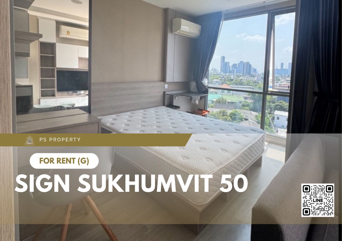 ให้เช่าคอนโดอ่อนนุช อุดมสุข : ให้เช่า 📍 SIGN Sukhumvit 50 📍 เฟอร์นิเจอร์ และ เครื่องใช้ไฟฟ้าครบ ใกล้ BTS 