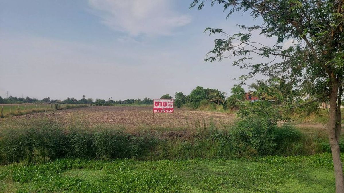 For SaleLandPathum Thani,Rangsit, Thammasat : Land for sale, filling 4 rai with title deeds, beautiful land, good atmosphere Liab Rd., Liver Cheese Canal, Lat Lum Kaeo, Pathum Thani