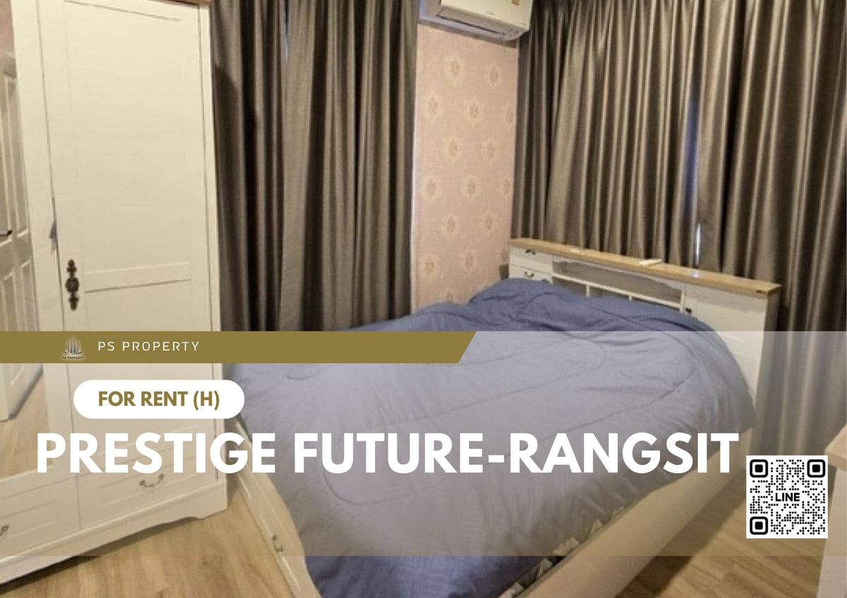 For RentHousePathum Thani,Rangsit, Thammasat : Single house for rent ✨ Prestige Future-Rangsit ✨ 4 bedrooms, 3 bathrooms, fully furnished and equipped with appliances