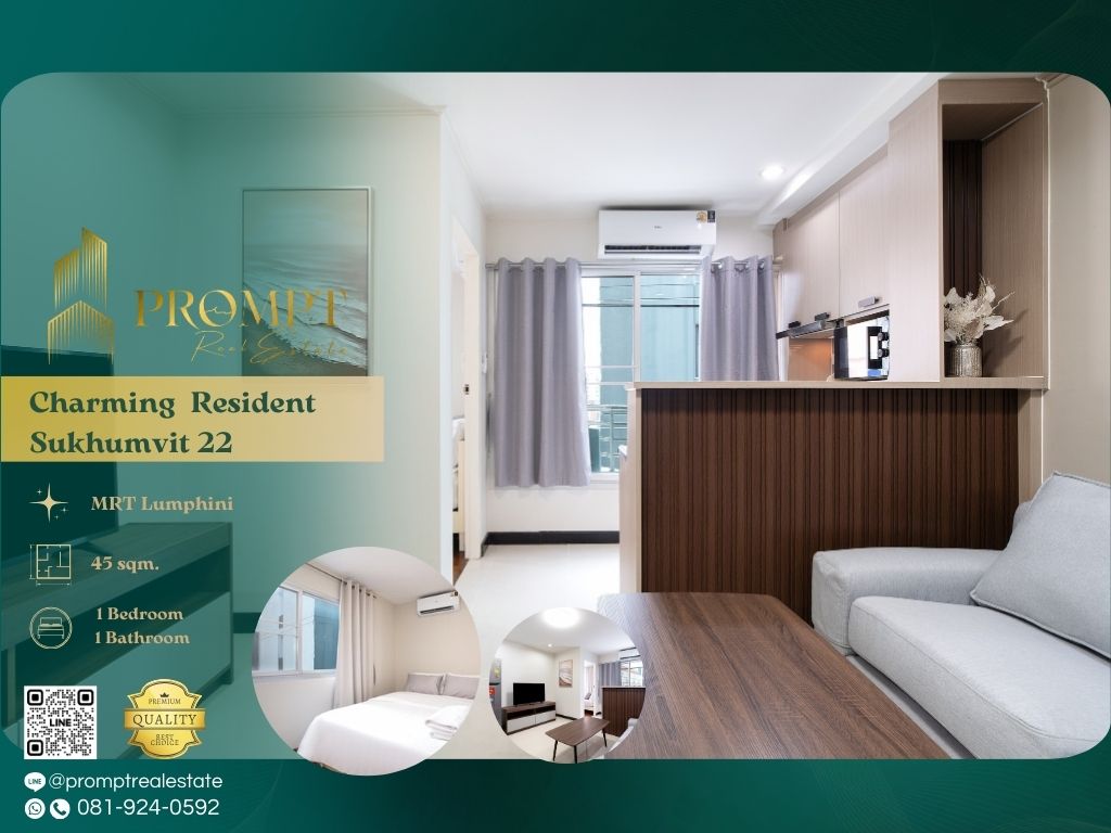 For RentCondoSukhumvit, Asoke, Thonglor : CD03593 - Charming Resident Sukhumvit 22 :  ชาร์มมิง เรสซิเดนท์ สุขุมวิท 22