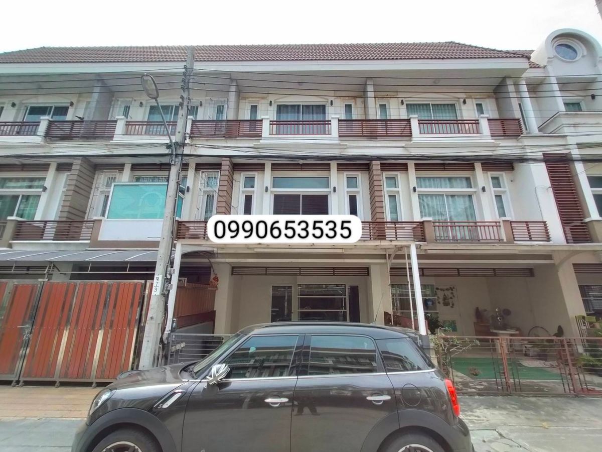 For RentTownhomeKaset Nawamin,Ladplakao : ⚡ 3 -story townhome for rent, Premium Place Nawamin Village, Size 23 sq.w. ⚡