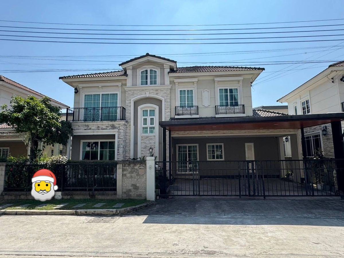 For RentHouseKaset Nawamin,Ladplakao : ✨ 2-storey detached house for rent. Grandio Ladproa-Kaset Nawamin 4 bedrooms, 4 bathrooms, projects, private, quiet, not busy, convenient transportation. Accessing both Kaset-Nawamin Road Prasert Manukit Road #Foreign reception, rental price 90,000 / mont