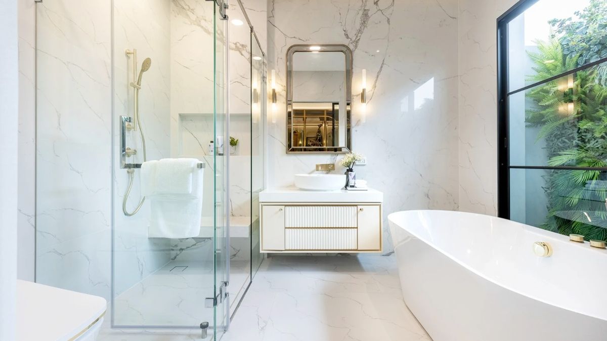 HousePattanakan, Srinakarin : Rent a new detached house, Nantawan, Rama 9, Krungthep Kreetha, new cut 106.5 sq.w., 4 bedrooms, 5 water, beautiful back corner, complete furniture Ready