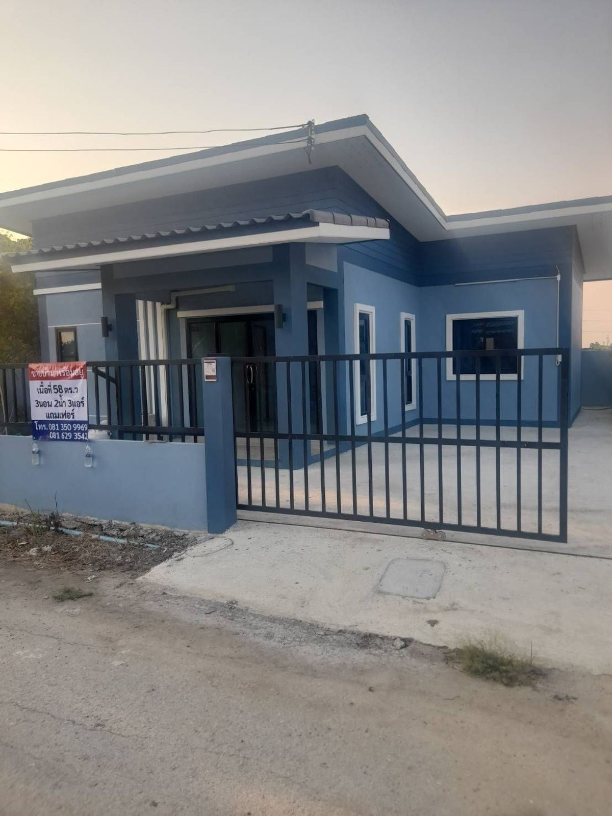 For RentHouseNakhon Pathom : Rent a new house, one floor, 3 bedrooms, 2 bathrooms, 65 sq.wah, Bang Len District, Nakhon Pathom Pathom