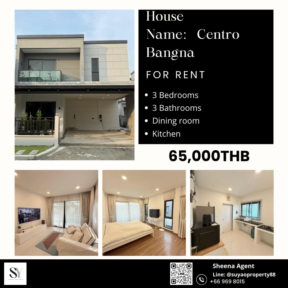 For RentHouseBangna, Bearing, Lasalle : Centro Bangna