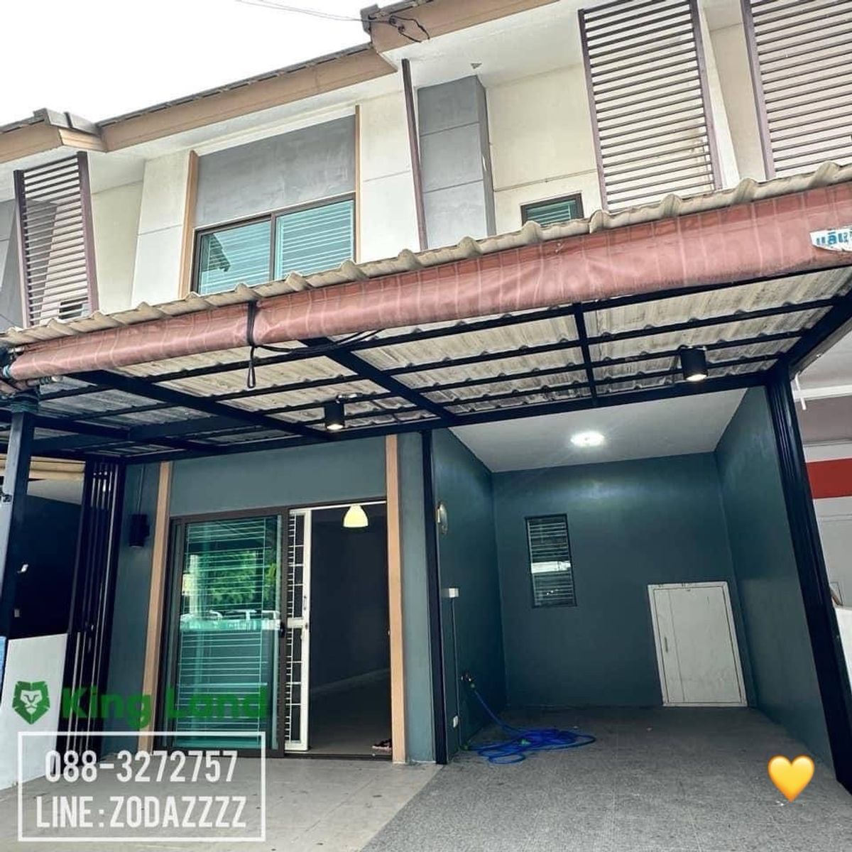 For RentHouseNawamin, Ramindra : Empty house for rent, Khubon 27, 3 air conditioners near Fashion Island Pruksa Prime Project  #Seather for rent 10,600 baht/month
